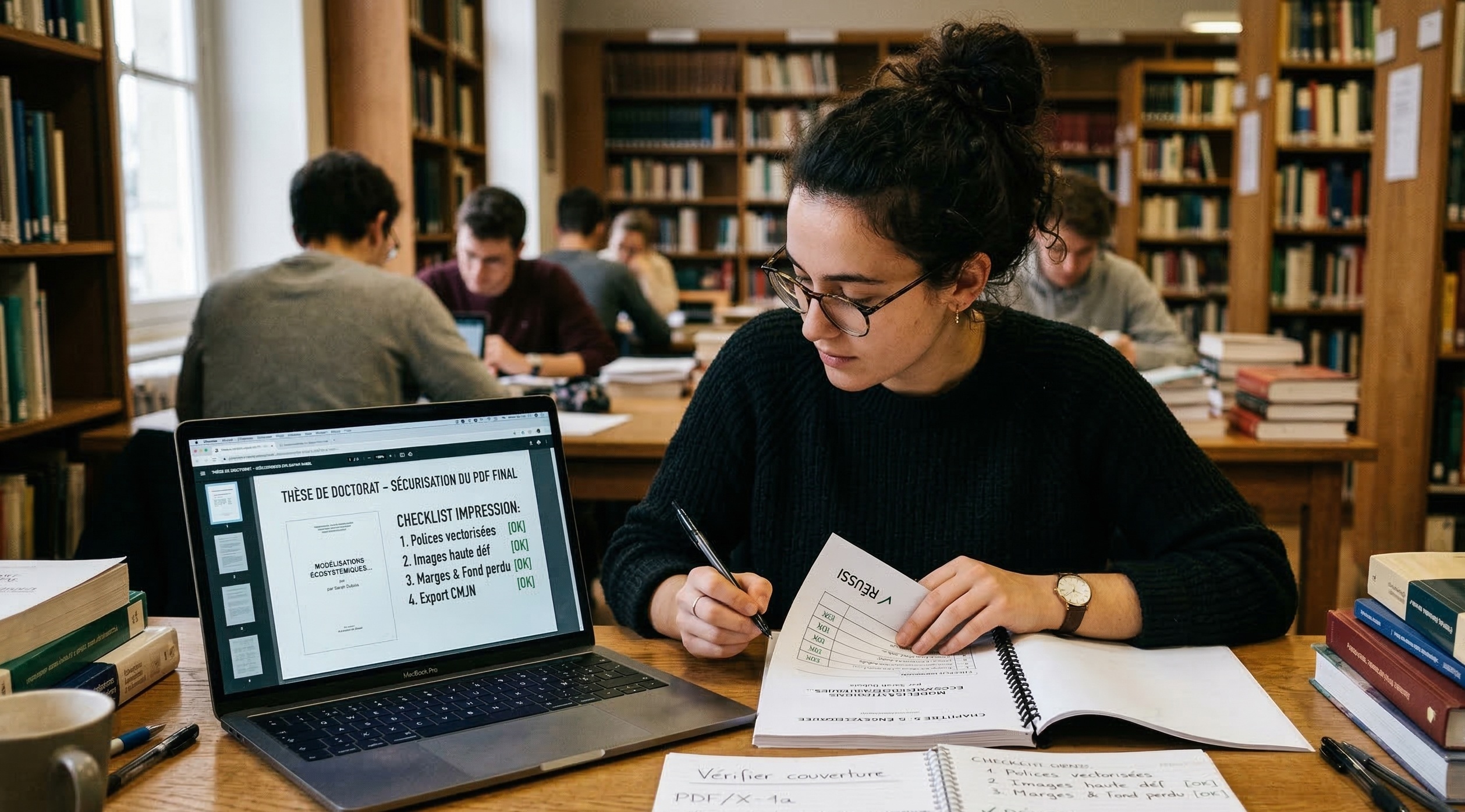 Checklist impression thèse : sécurisez votre PDF final
