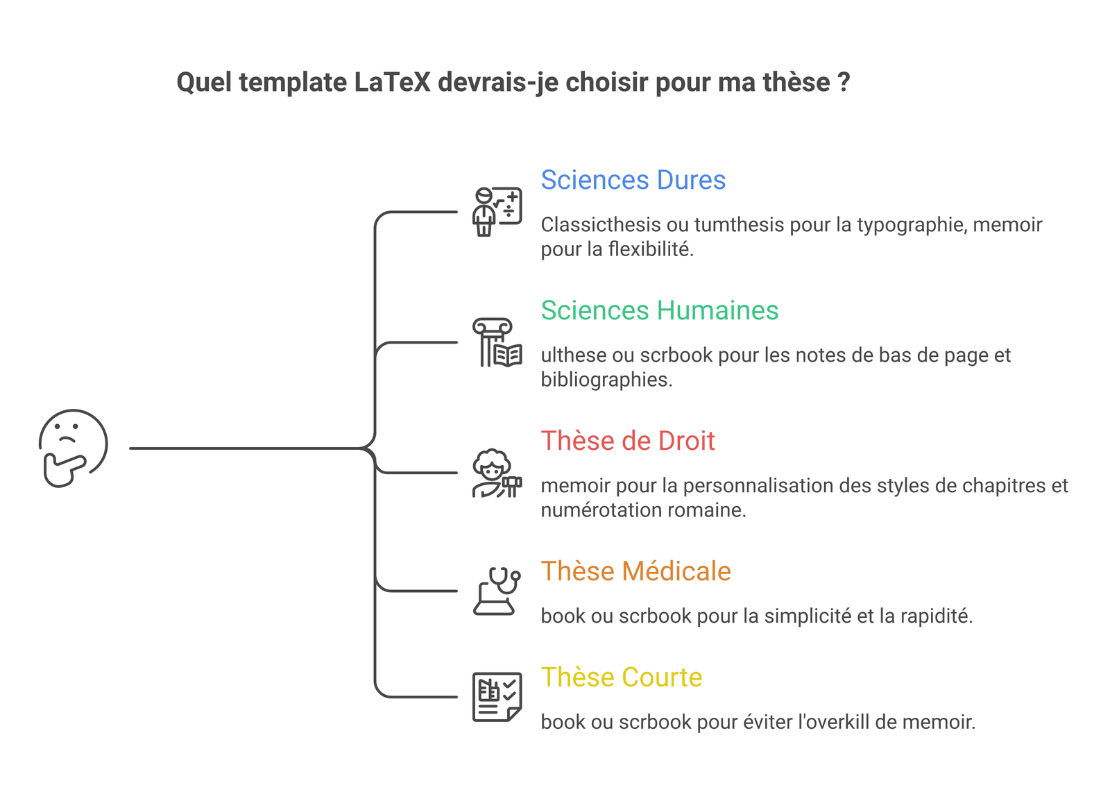 Comment choisir son template LaTeX de thèse selon la discipline et la longueur du manuscrit